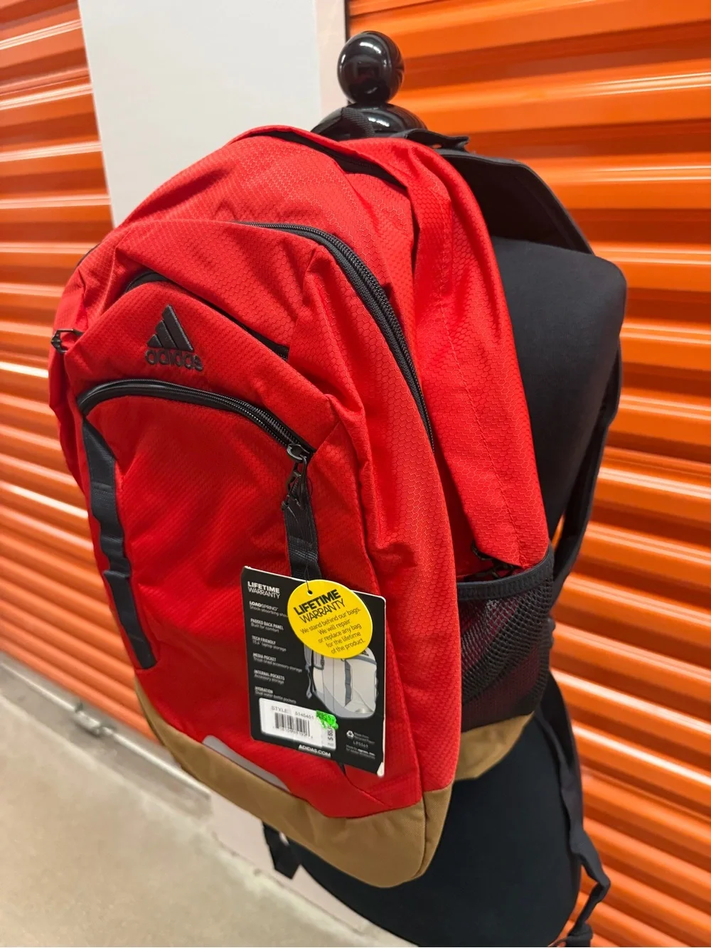 NWT Adidas Unisex Excel 4 Backpack Red/Bk